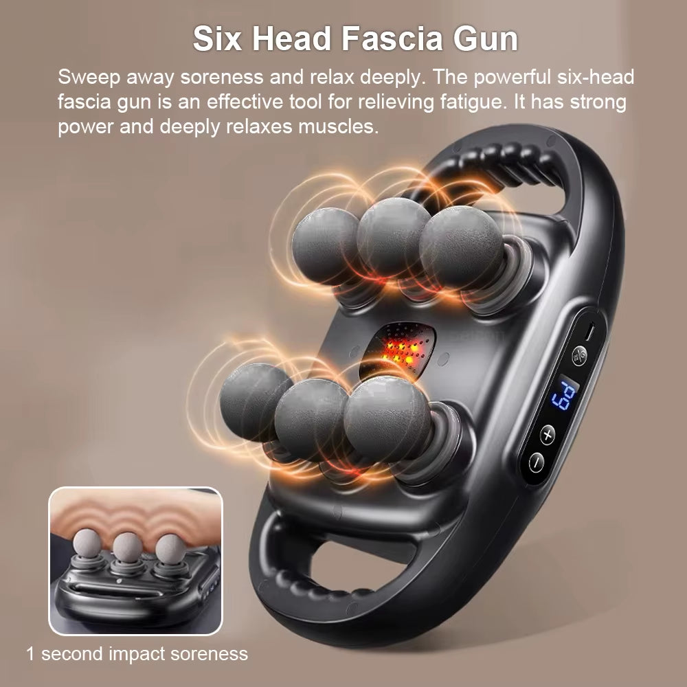 High Frequency Fascia Massage Gun - Deep Muscle Relief for Body & Waist