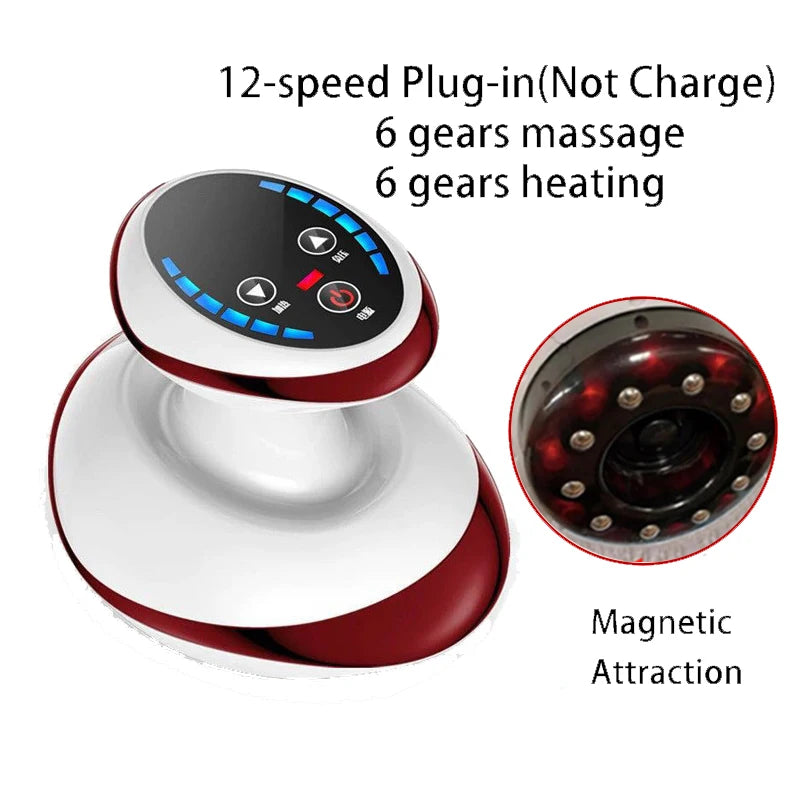 Electric Gua Sha Cupping Massager – Heated Suction, Fat Burner & Cellulite Remover