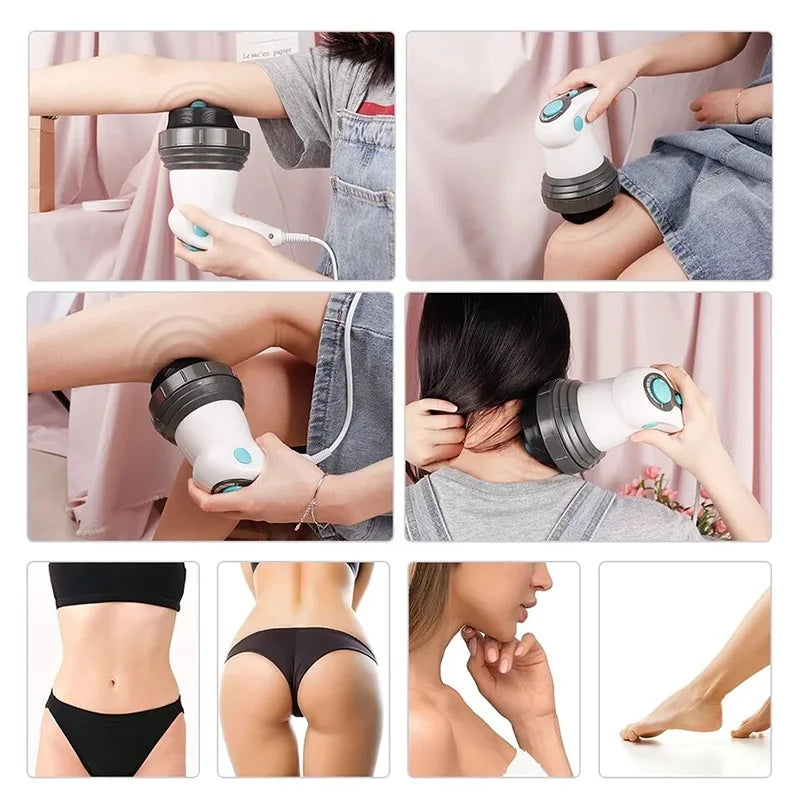 Body Electric Massager – Portable Anti-Cellulite Slimming & Vibration Therapy for Neck, Waist & Spine