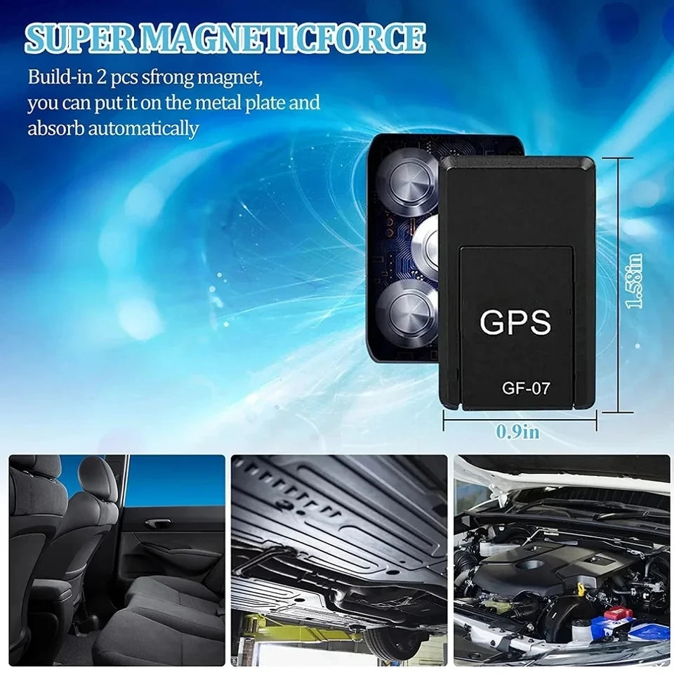 Compact Magnetic GPS Tracker for Cars & Motorcycles – Live Anti-Theft Monitoring