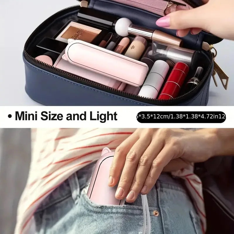 Compact Foldable Mini Fan with USB Charging – 3-Speed Adjustable, Perfect for Travel