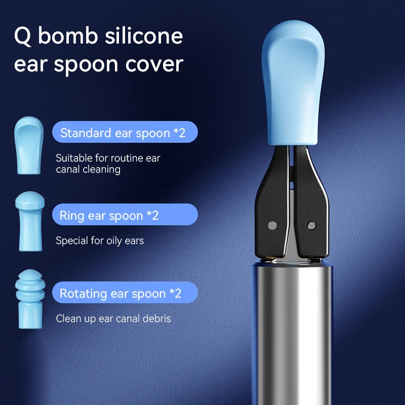 Ear Wax Removal Tool with Camera – 12MP Visual Ear Cleaner + Tweezers & Ear Picks