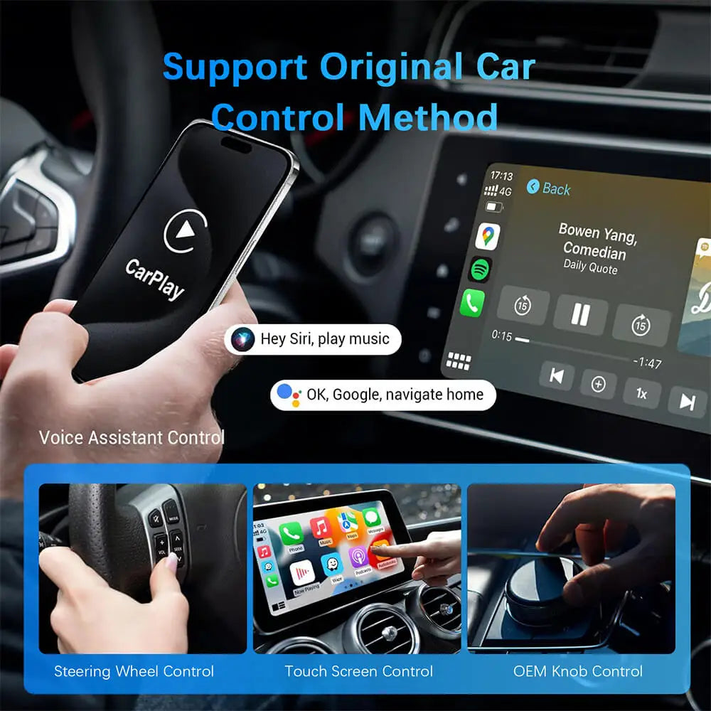 Universal 2-in-1 Wired/Wireless CarPlay & Android Auto Adapter – Easy USB Plug & Play