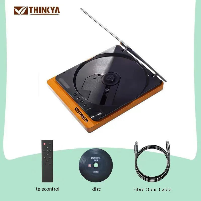Premium Wooden HiFi CD Player – Bluetooth 5.1, Digital Optical, USB, Infrared Remote