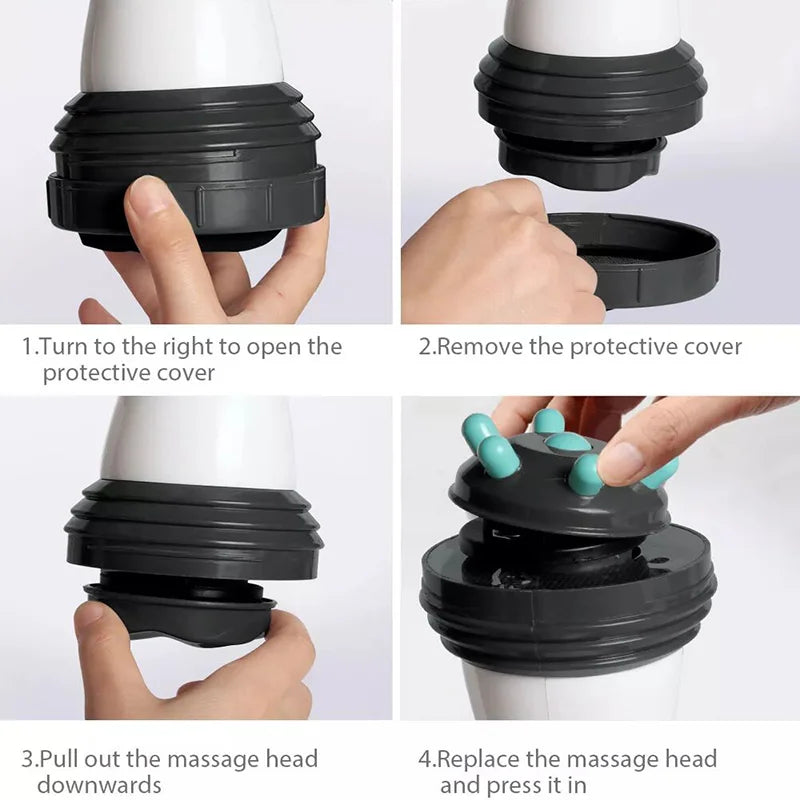 Body Electric Massager – Portable Anti-Cellulite Slimming & Vibration Therapy for Neck, Waist & Spine