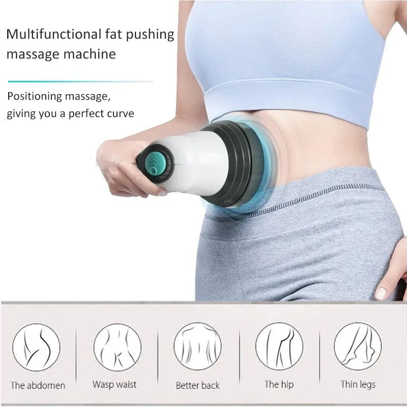 Body Electric Massager – Portable Anti-Cellulite Slimming & Vibration Therapy for Neck, Waist & Spine