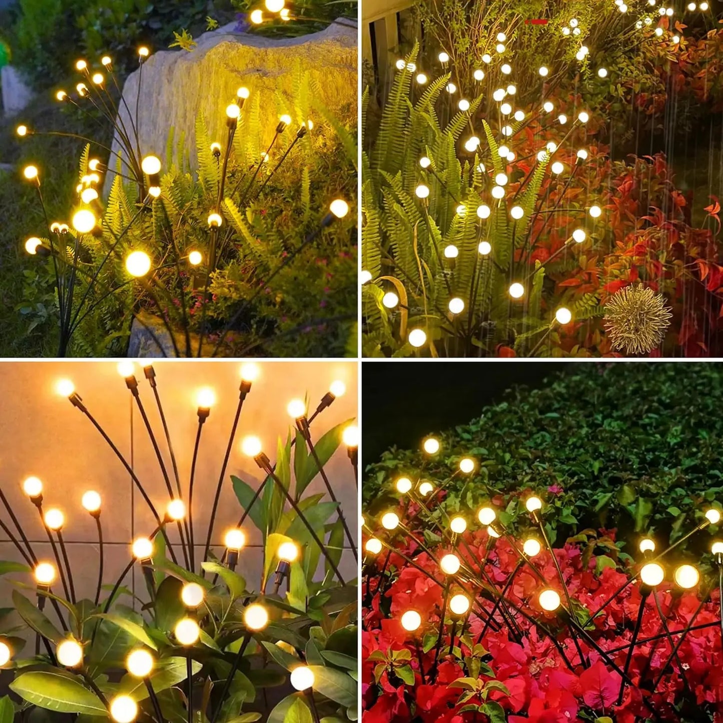 Upgraded Solar Firefly Garden Lights – Outdoor Waterproof & Decorative