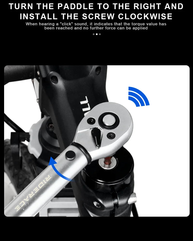 15-Piece Dual Direction Bicycle Torque Wrench Set | 2–24Nm 1/4" Allen & Socket Tool Kit