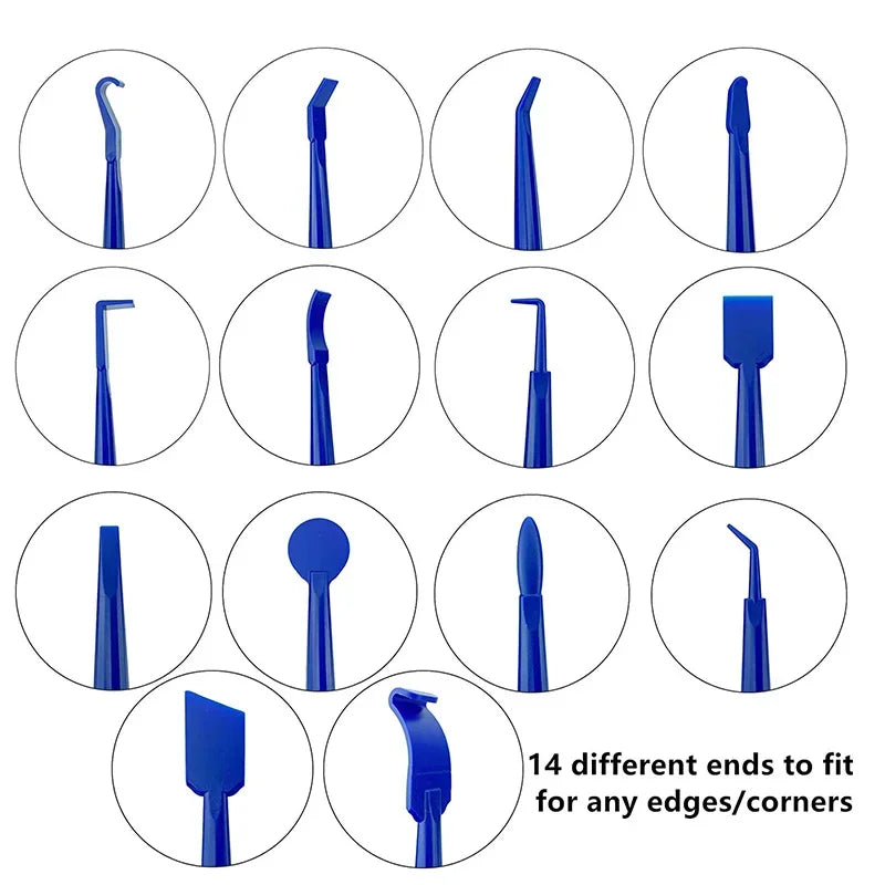 24-Piece Car Wrapping Vinyl Tool Kit – Window Film Tinting & Edge Trimming Tools