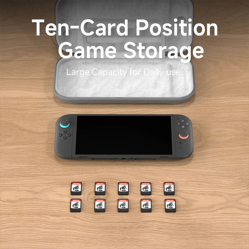 Portable Carrying Case for Switch 2 – Travel Bag with Game Cartridge Storage