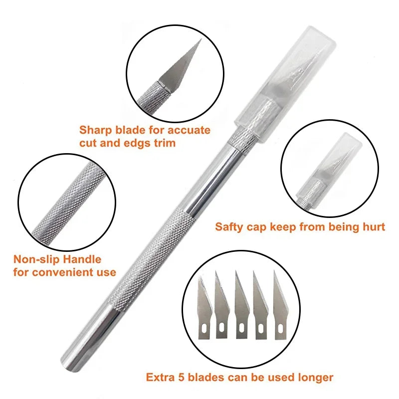 24-Piece Car Wrapping Vinyl Tool Kit – Window Film Tinting & Edge Trimming Tools