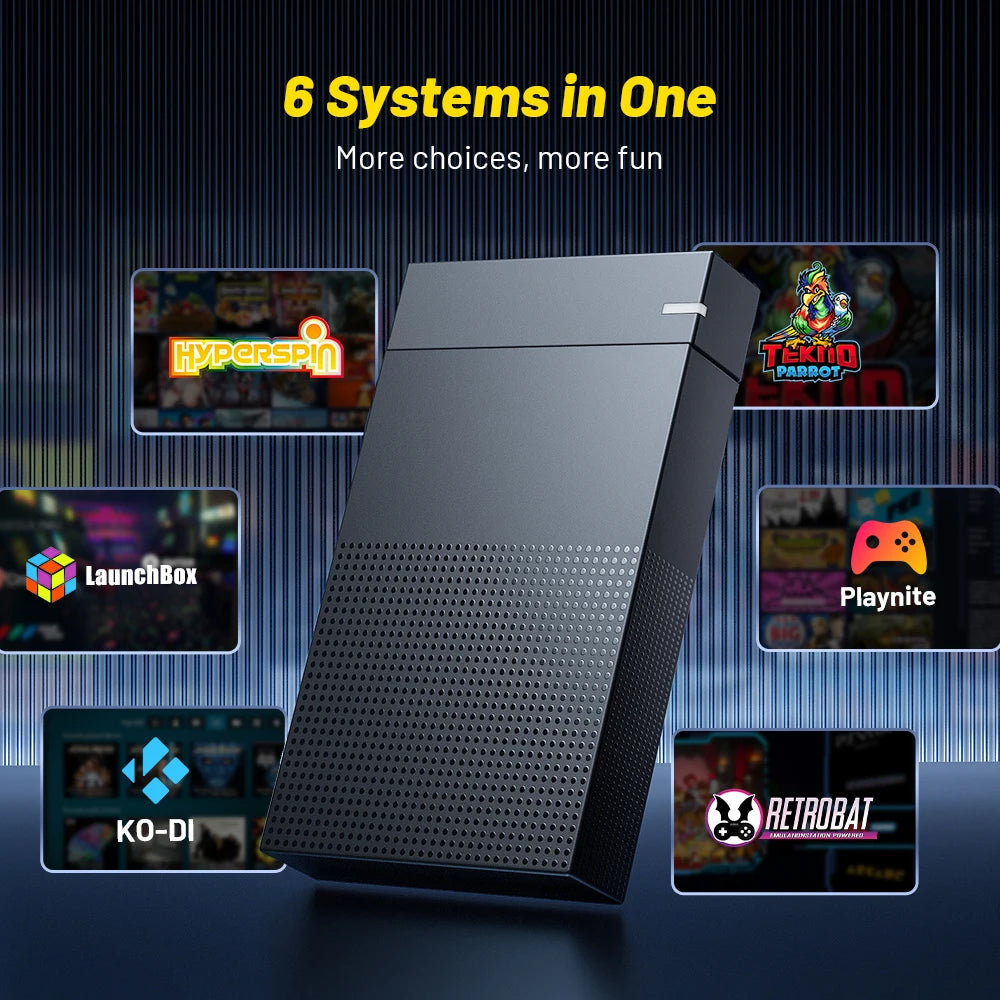 6 in 1 4TB Gaming HDD 75000+ Retro Video Games with Hyperspin Launchbox Teknoparrot for PS5 PS4 PS3 PS2 PSP WII WII U.Et